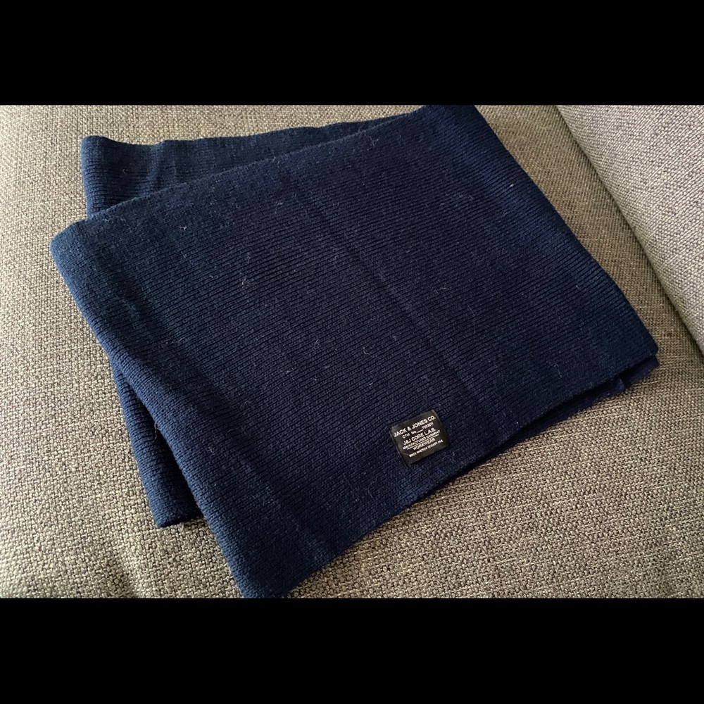 JACK & JONES CO. Blue scarf